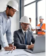 Engineers collaborating